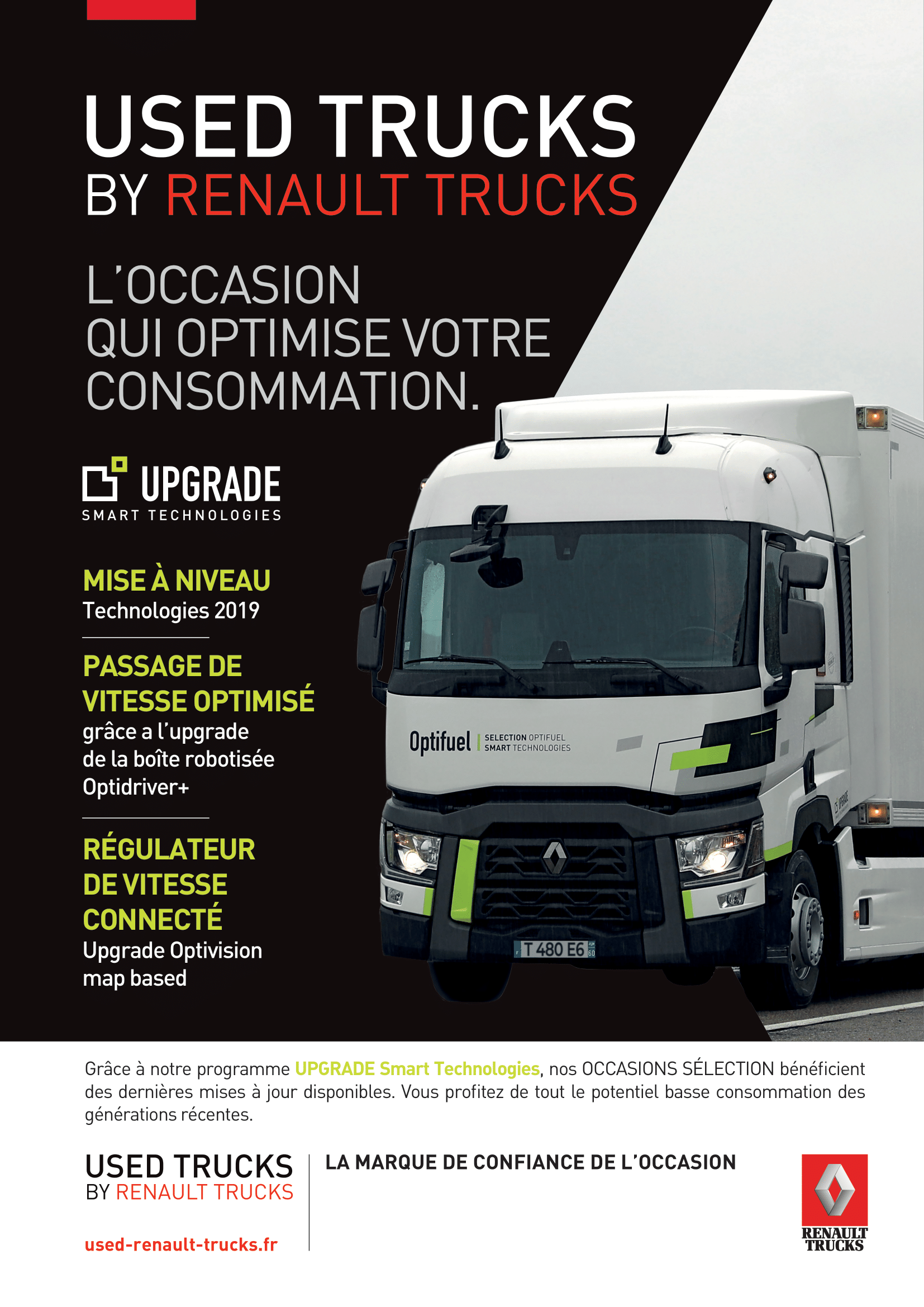 Mise à jour des logiciels des camions d’occasion Renault Trucks : jusqu’à – 5 % de consommation