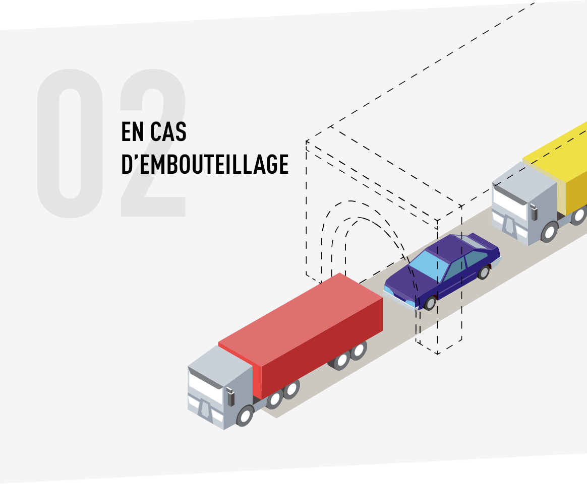 En cas d'embouteillage