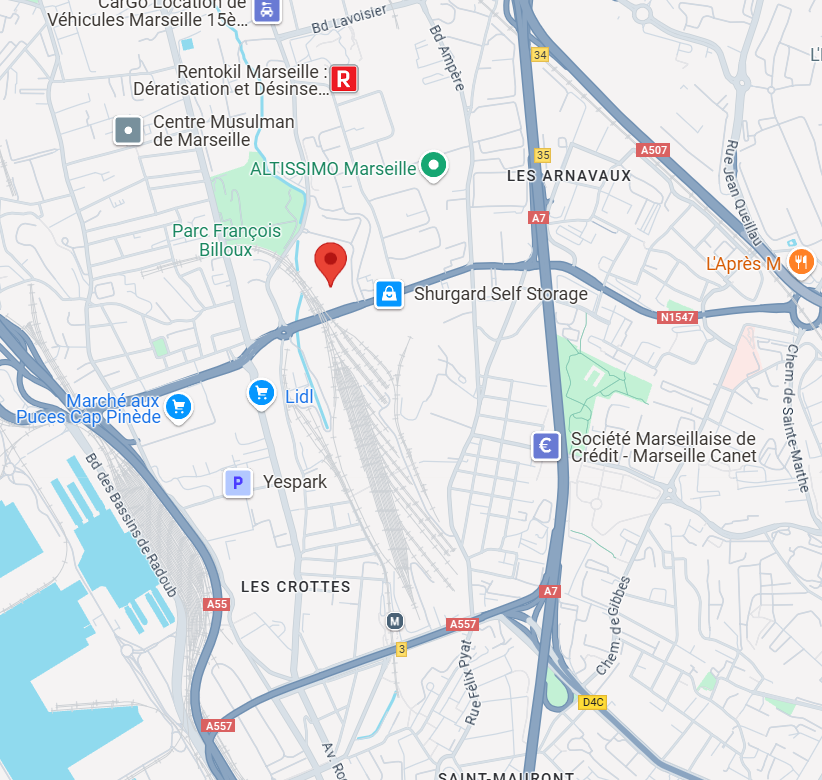 Google maps Marseille