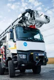 Une nouvelle plateforme élévatrice sur Renault Trucks K 8x8 chez RTE