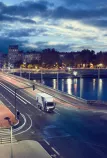 Renault Trucks E-Tech on the city road
