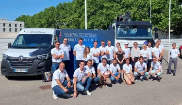 Le village E tech 100% électrique par Renault Trucks Grand Lyon