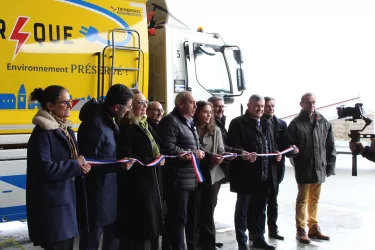 La première benne à ordures ménagères électrique des Pays-de-la-Loire est une Renault Trucks