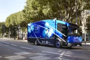 le camion expérimental de 16 tonnes 100 % électrique développé dans le cadre du projet Oxygen