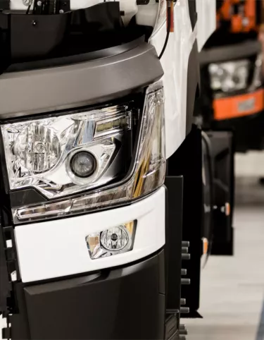 La chaîne de montage des camions Renault Trucks à Bourg-en-Bresse