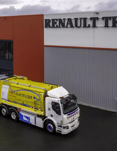 La première benne à ordures ménagères électrique des Pays-de-la-Loire est une Renault Trucks