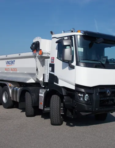 BENNE RONDE SUR RENAULT TRUCKS