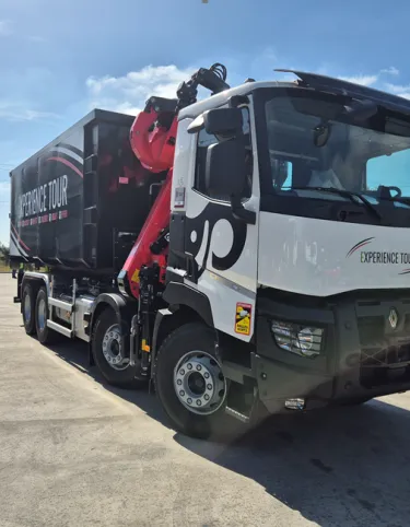 BRAS-GRUE HIAB SUR RENAULT TRUCKS