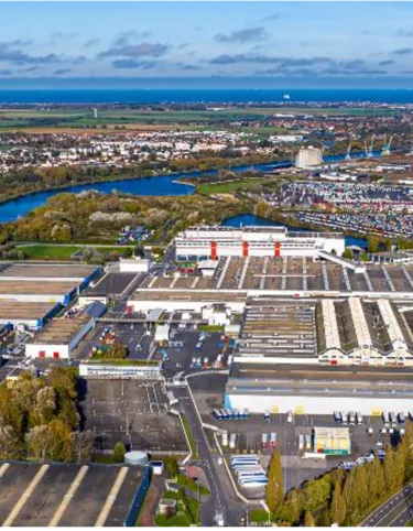 Usine Blainville vue drône 