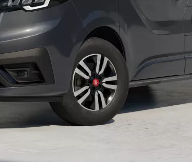Renault Trucks Trafic Ultimate 17 bi-tone alloy wheels.